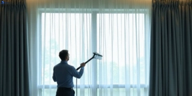 Commercial curtain steam cleaning service hamilton hotels offices